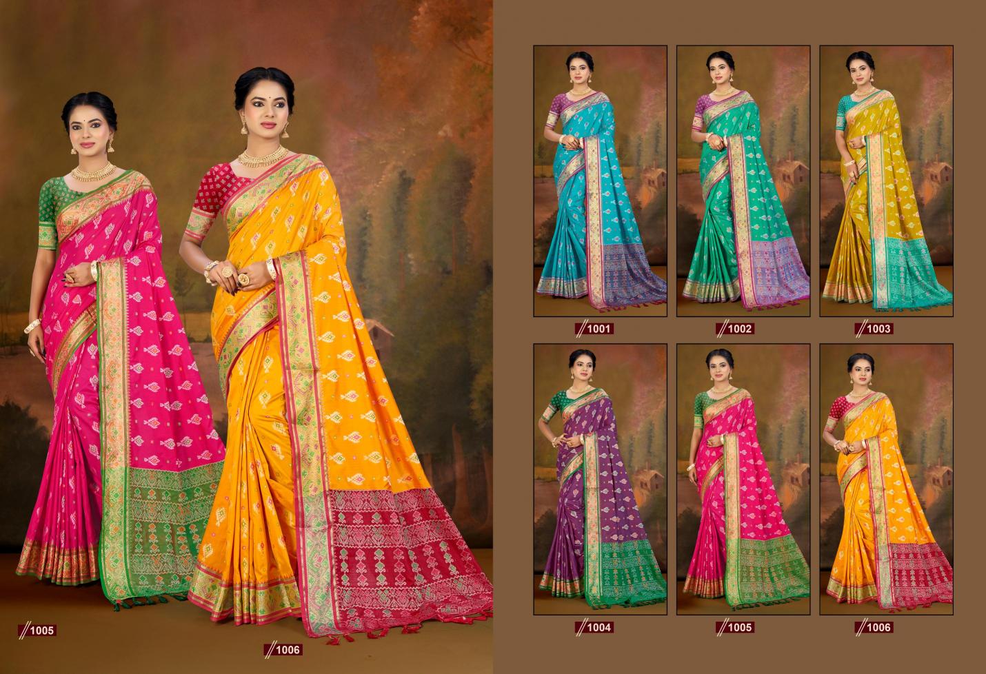 Bunawat - Rajshahi Patola-04 Sangam Prints Patola Silk Woven Work Traditional Saree