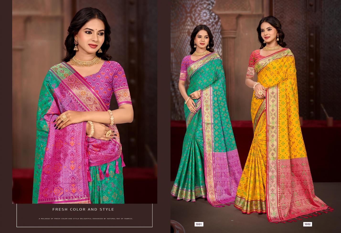 Bunawat - Rajshahi Patola-06 Sangam Prints Patola Silk Woven Work Traditional Saree