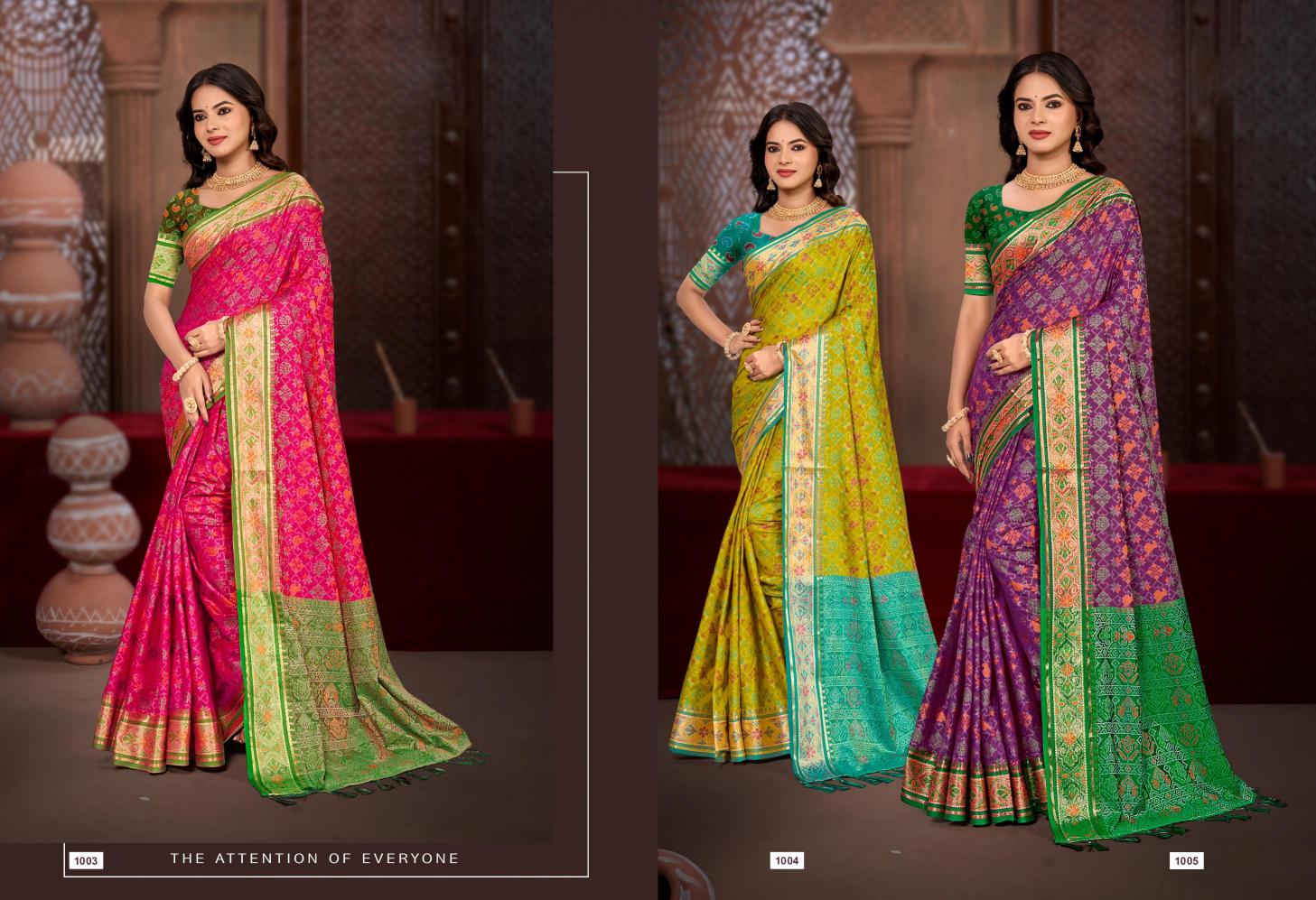 Bunawat - Rajshahi Patola-06 Sangam Prints Patola Silk Woven Work Traditional Saree
