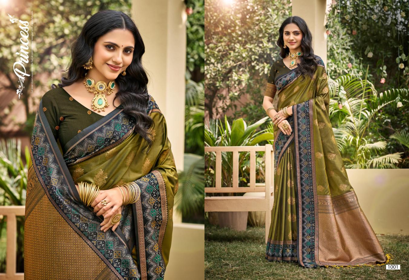 Bunawat - Reshmi Silk Sangam Prints SOFT SILK Woven Work Traditional Saree
