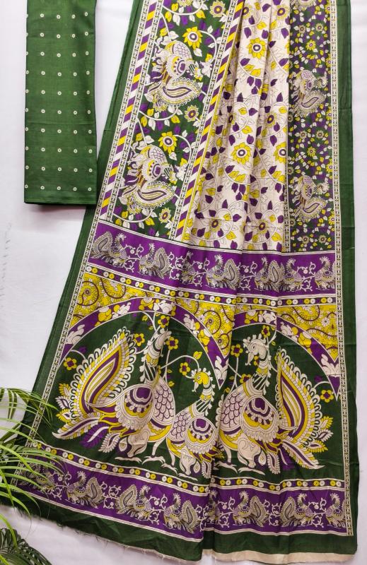 Dazira Kalamkari vol 3 catalog saree wholesale market in kolkata