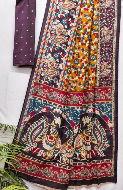 Dazira Kalamkari vol 3 catalog saree wholesale market in kolkata