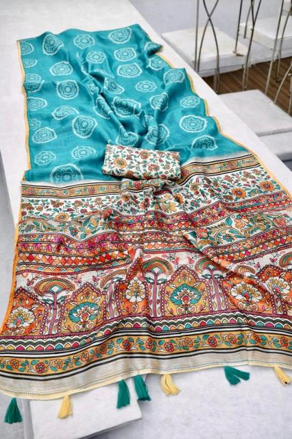 Dazira Linen Digital Print Vol 17 catalog best saree wholesalers in bangalesh