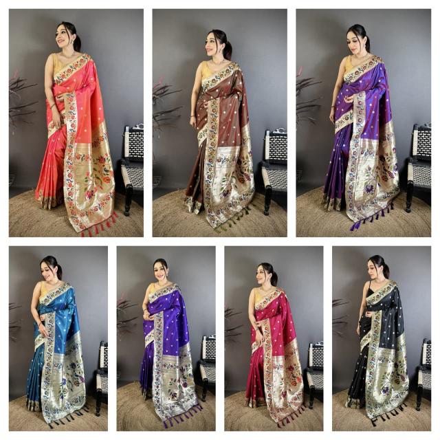 Dazira Mayur Paithani catalog saree wholesale dealers in surat