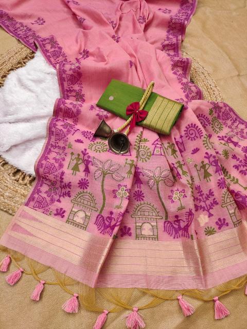 Dazira Premium Soft Chanderi vol 4 catalog chettinad cotton sarees wholesale in chennai