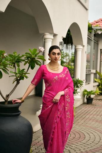Dazira Premium soft jute vol 2 catalog saree fabric wholesale