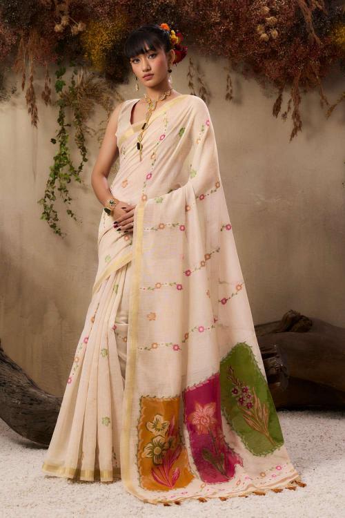 Dazira Premium soft muga Cotton vol 39 catalog cotton saree wholesaler