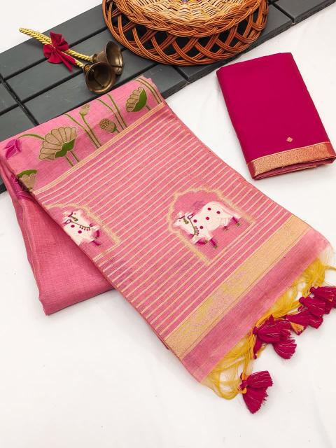 Dazira Premium soft muga Cotton vol 41 catalog saree wholesale in kathmandu