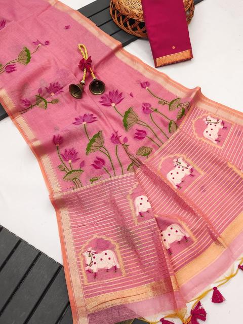 Dazira Premium soft muga Cotton vol 41 catalog saree wholesale in kathmandu