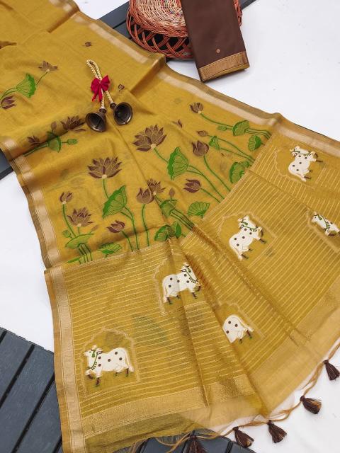 Dazira Premium soft muga Cotton vol 41 catalog saree wholesale in kathmandu