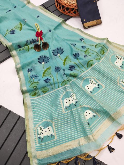 Dazira Premium soft muga Cotton vol 41 catalog saree wholesale in kathmandu