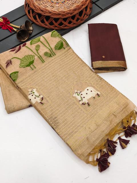 Dazira Premium soft muga Cotton vol 41 catalog saree wholesale in kathmandu