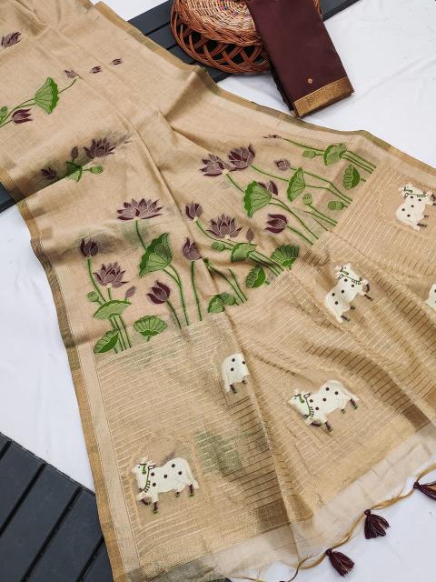 Dazira Premium soft muga Cotton vol 41 catalog saree wholesale in kathmandu