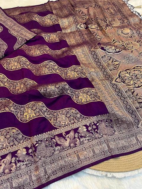 Dazira Pure Khadi Crepe Silk vol 4 catalog silk saree wholesale