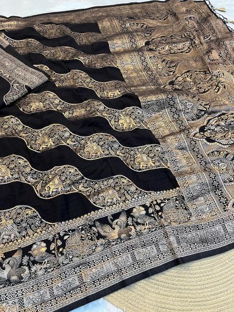 Dazira Pure Khadi Crepe Silk vol 4 catalog silk saree wholesale