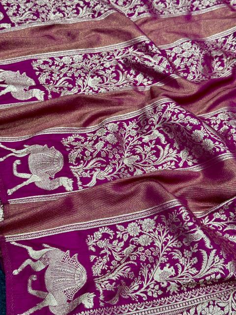 Dazira Rich Dola tissue vol 1 catalog arani silk sarees wholesale