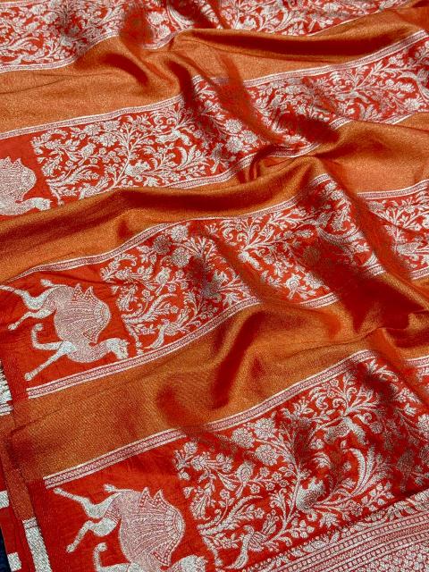 Dazira Rich Dola tissue vol 1 catalog arani silk sarees wholesale