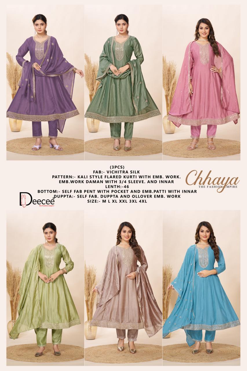 Deecee Chhaya catalog branded kurtis for wholesale in banglore