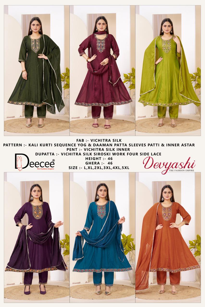 Deecee Devyashi catalog wholesale kurtis in karachi
