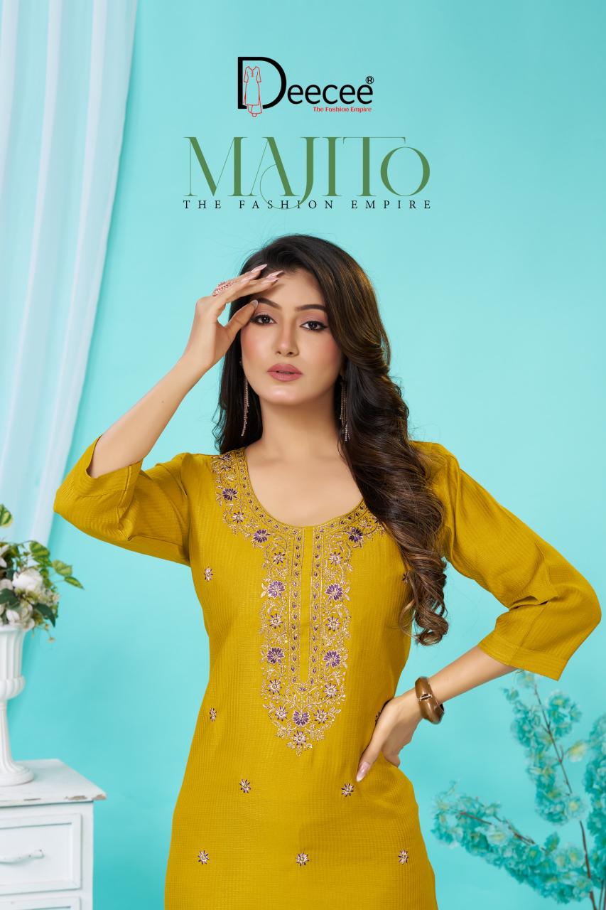 Deecee Majito catalog kurtis at wholesale price