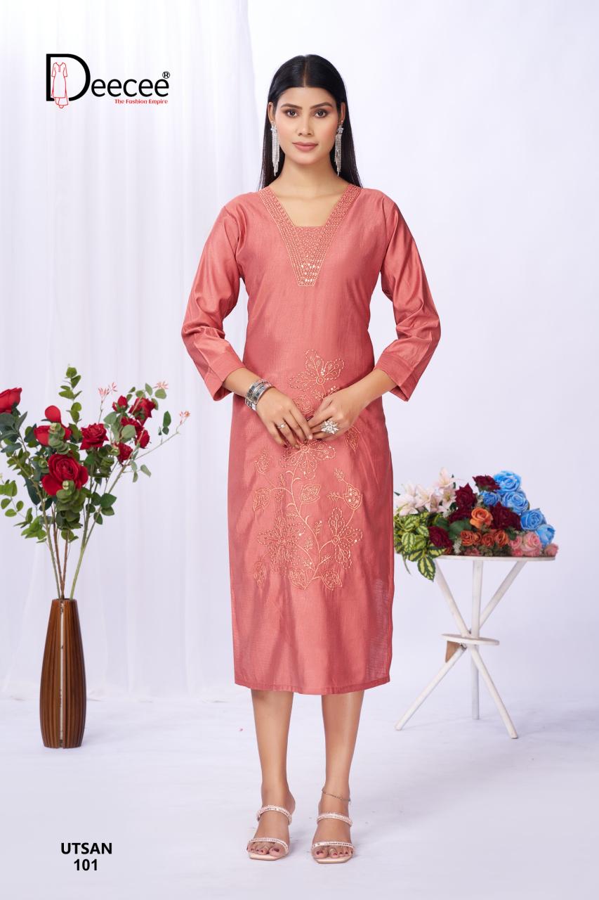 Deecee Utsan catalog wholesale kurti collection