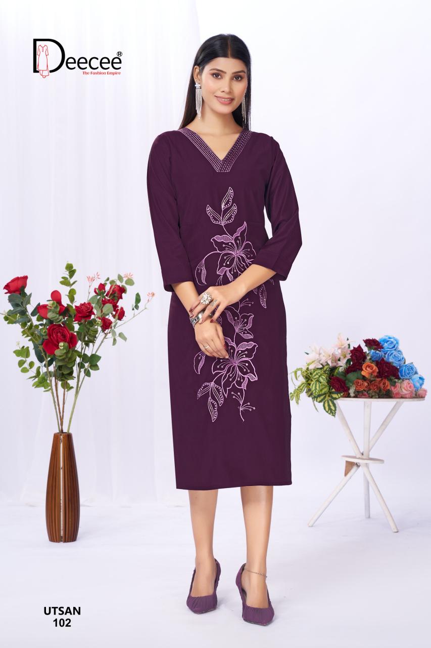 Deecee Utsan catalog wholesale kurti collection