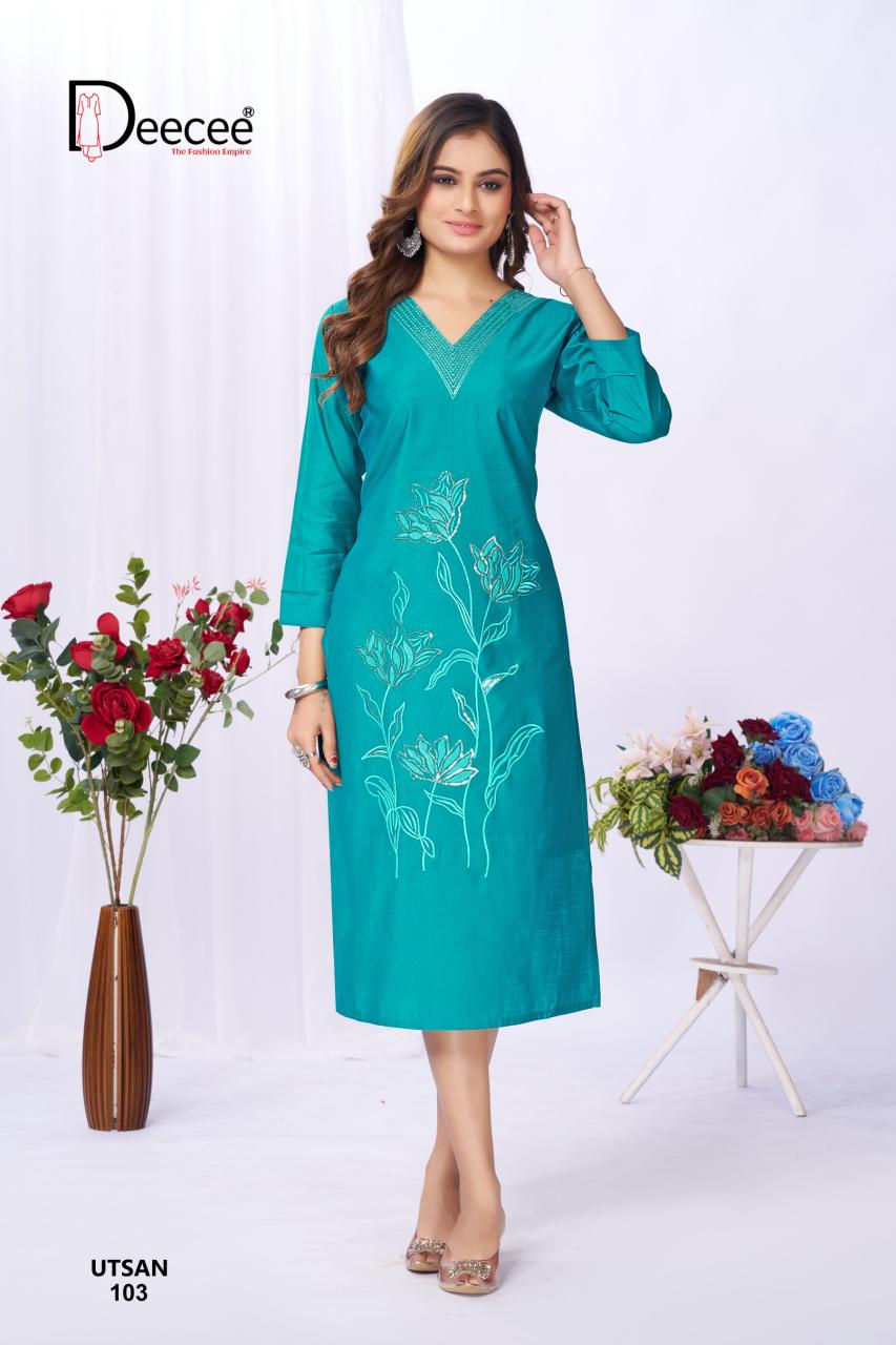 Deecee Utsan catalog wholesale kurti collection
