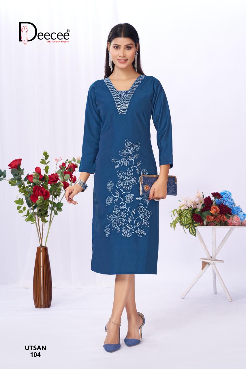 Deecee Utsan catalog wholesale kurti collection