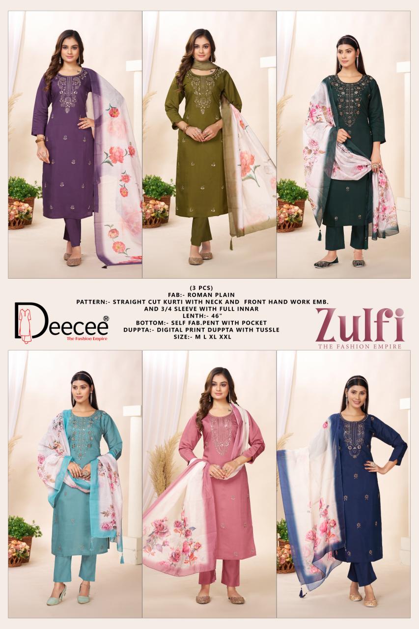 Deecee Zulfi catalog wholesale kurti dealers in surat 