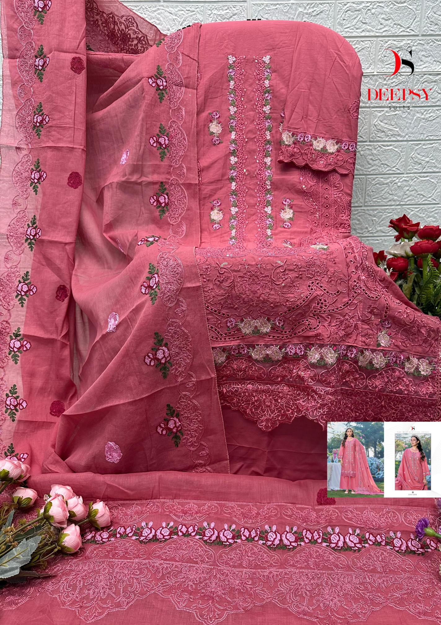 Deepsy Elaf Luxury Lawn vol 5 catalog pakistani wholesale suits in india