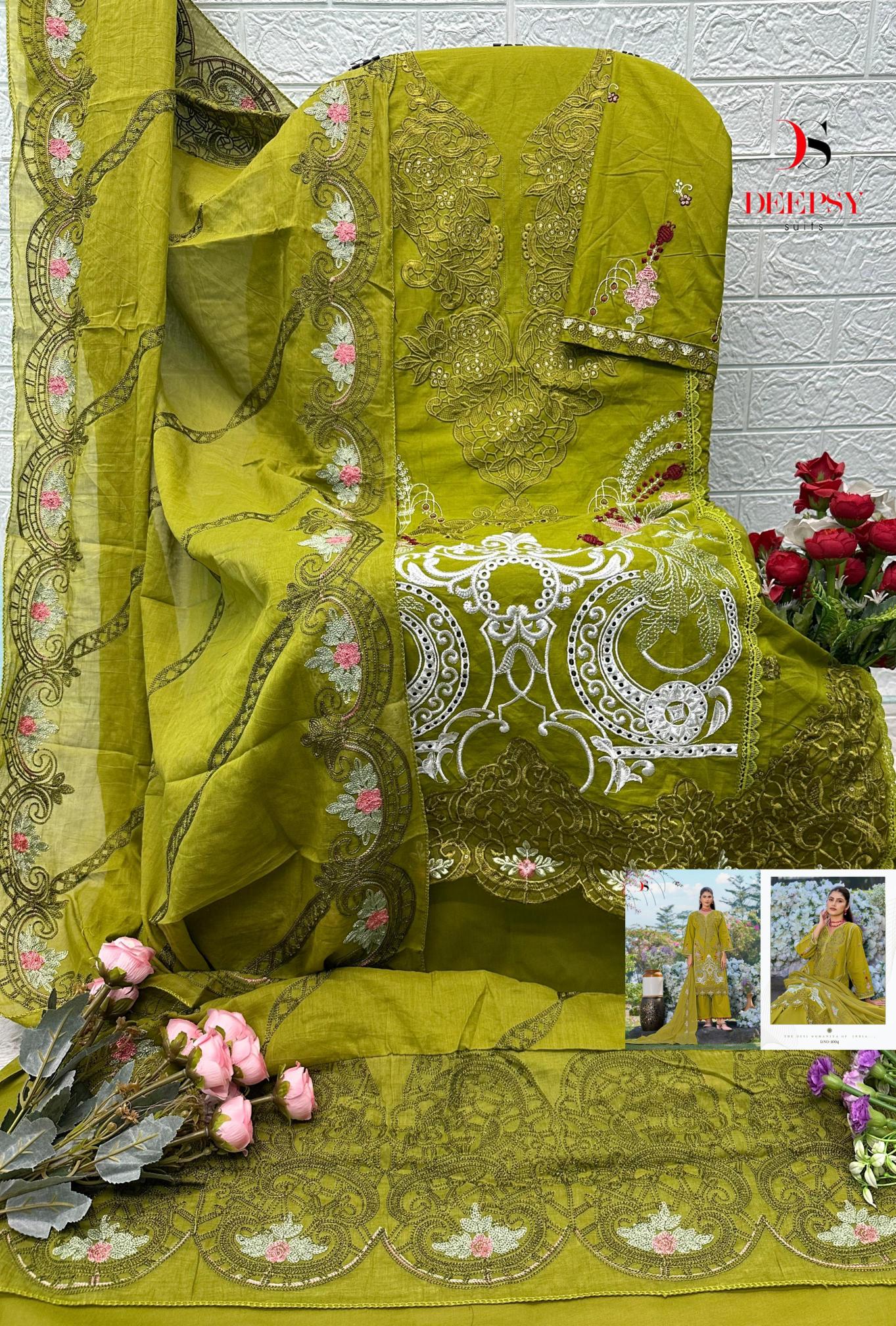 Deepsy Elaf Luxury Lawn vol 5 catalog pakistani wholesale suits in india