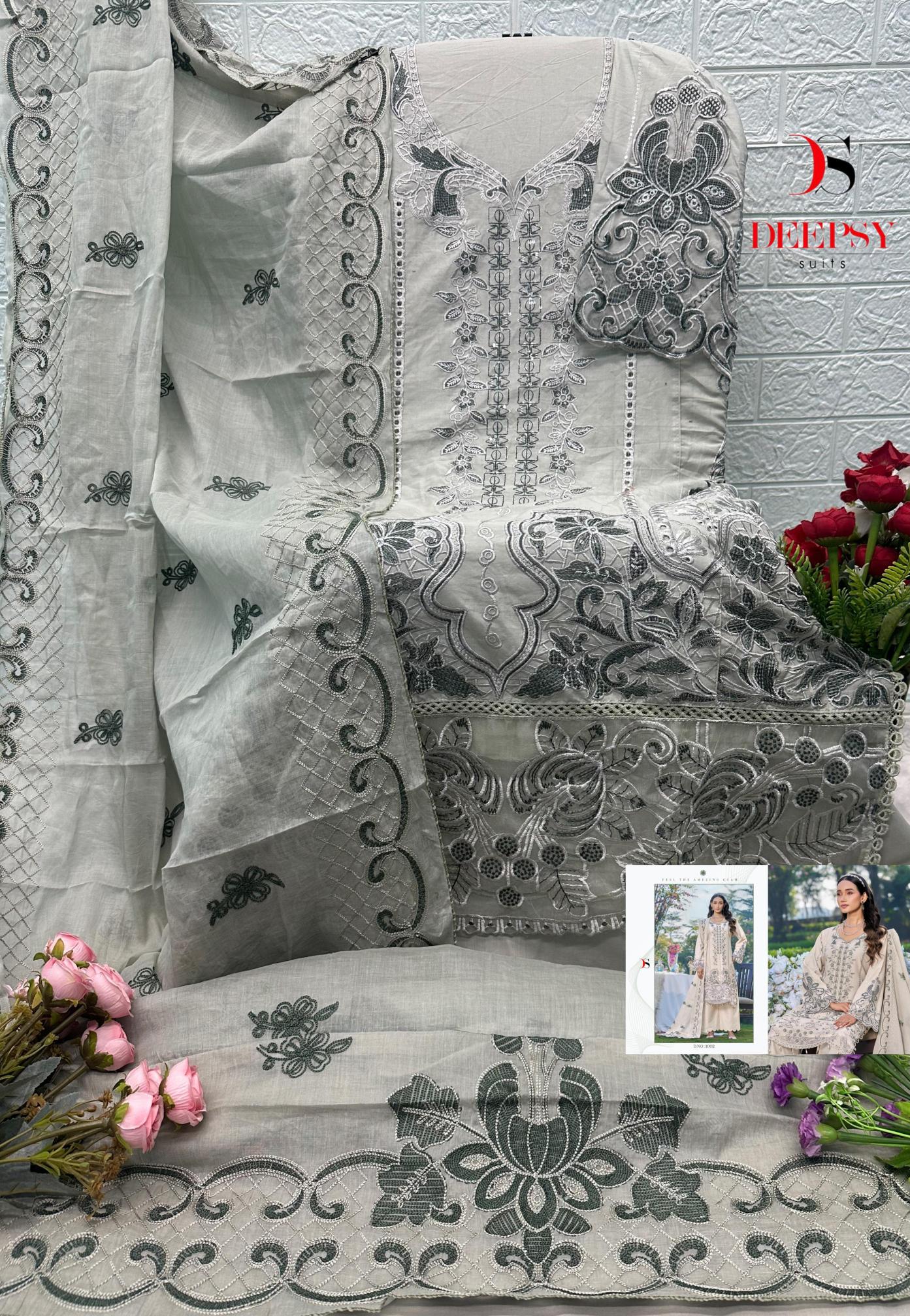 Deepsy Elaf Luxury Lawn vol 5 catalog pakistani wholesale suits in india