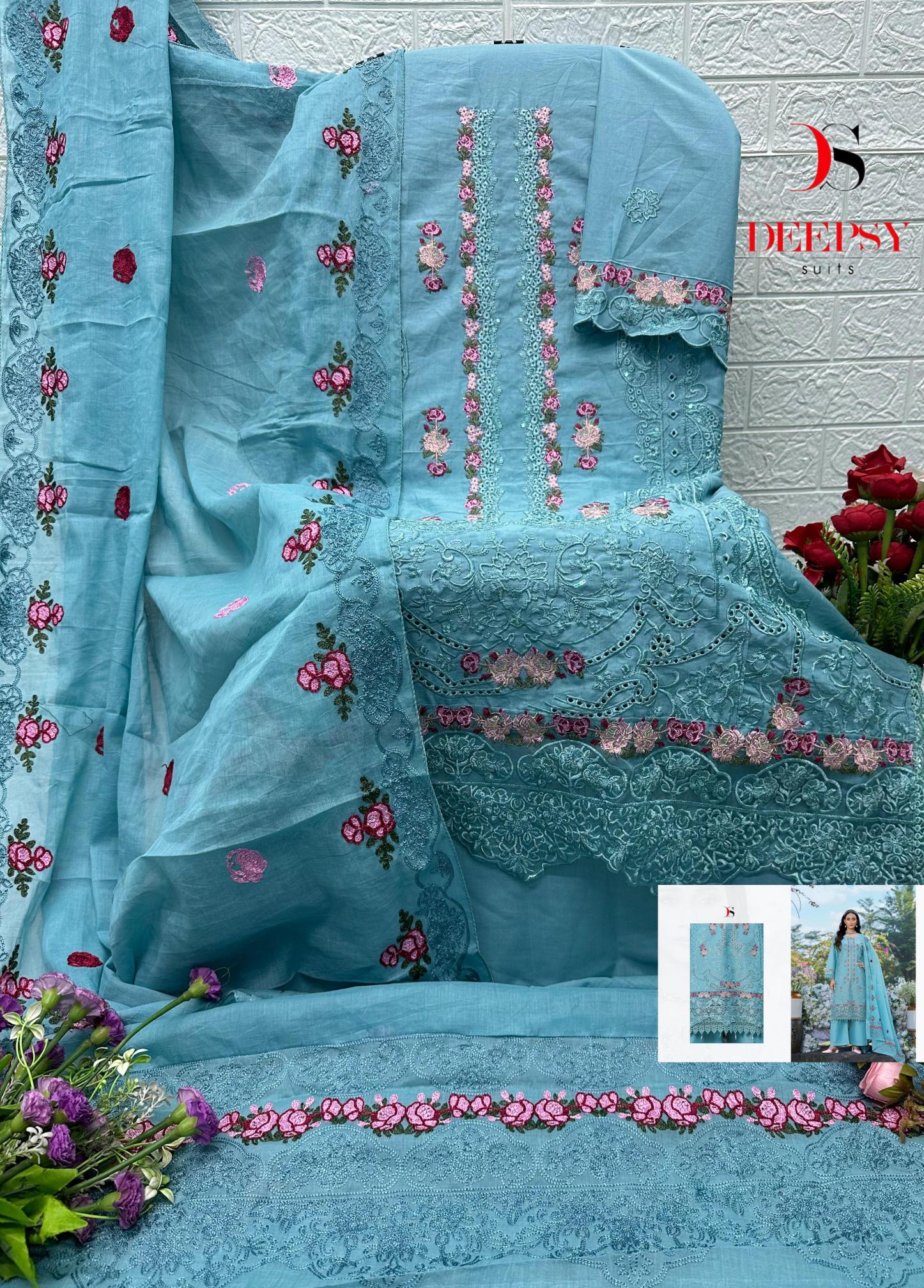 Deepsy Elaf Luxury Lawn vol 5 catalog pakistani wholesale suits in india