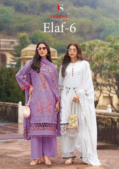 Deepsy Elaf Luxury Lawn vol 6 catalog wholesale pakistani suits online