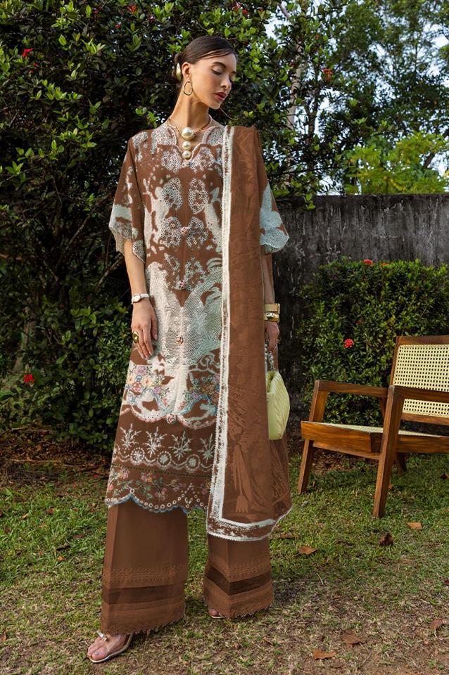 Deepsy Esmel Luxury Lawn catalog Chiffon Dupatta pakistani cotton suits wholesale