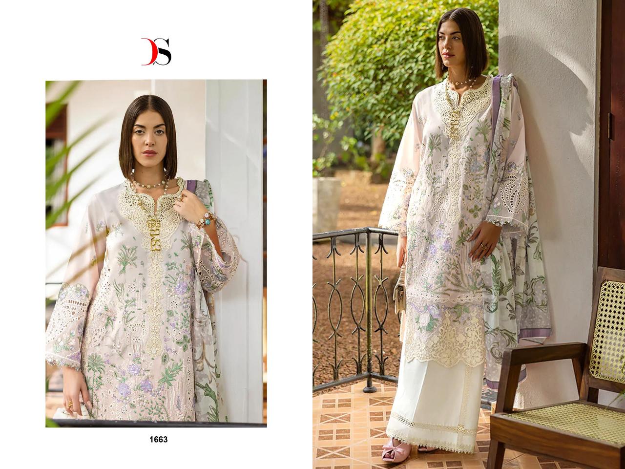 Deepsy Esmel Luxury Lawn catalog Chiffon Dupatta pakistani cotton suits wholesale
