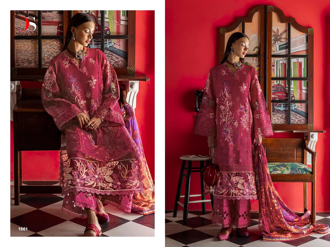 Deepsy Esmel Luxury Lawn catalog Cotton Dupatta pakistani suit wholesale