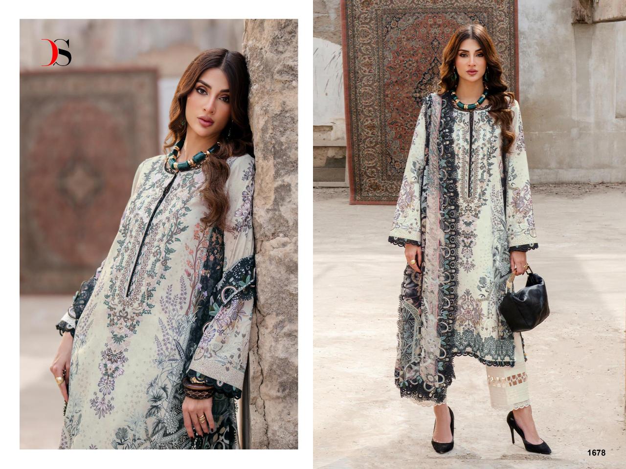 Deepsy Jade Bliss Lawn 25 Vol 4 catalog Cotton Dupatta wholesale pakistani suits in uae