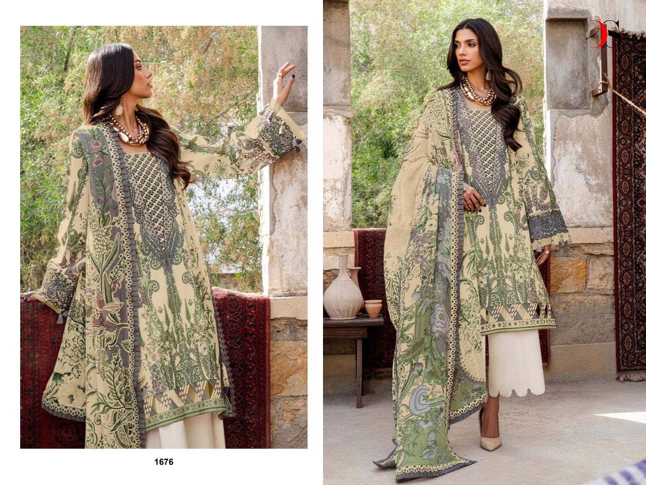 Deepsy Jade Bliss Lawn 25 Vol 4 catalog Cotton Dupatta wholesale pakistani suits in uae