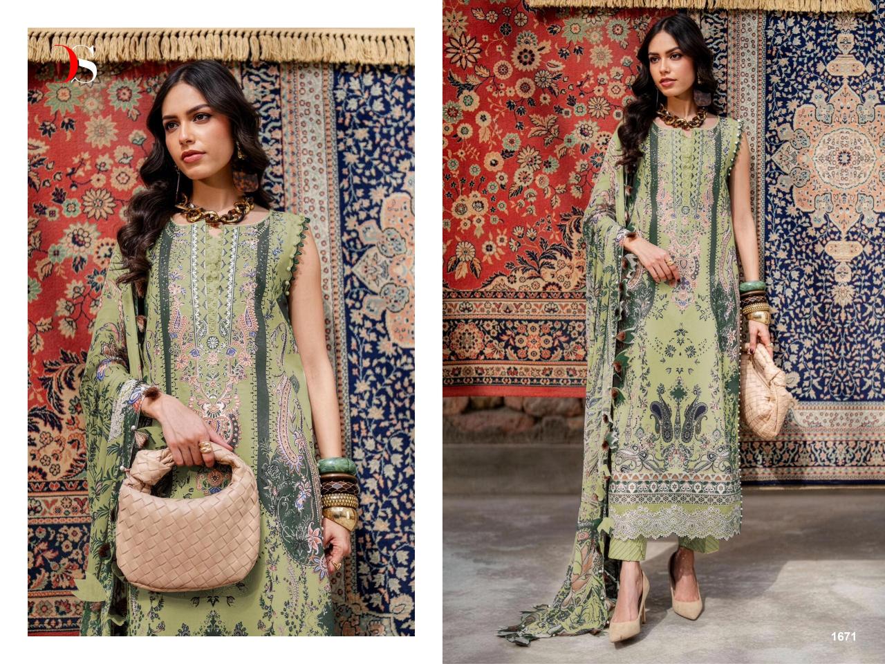 Deepsy Jade Bliss Lawn 25 Vol 4 catalog Cotton Dupatta wholesale pakistani suits in hyderabad