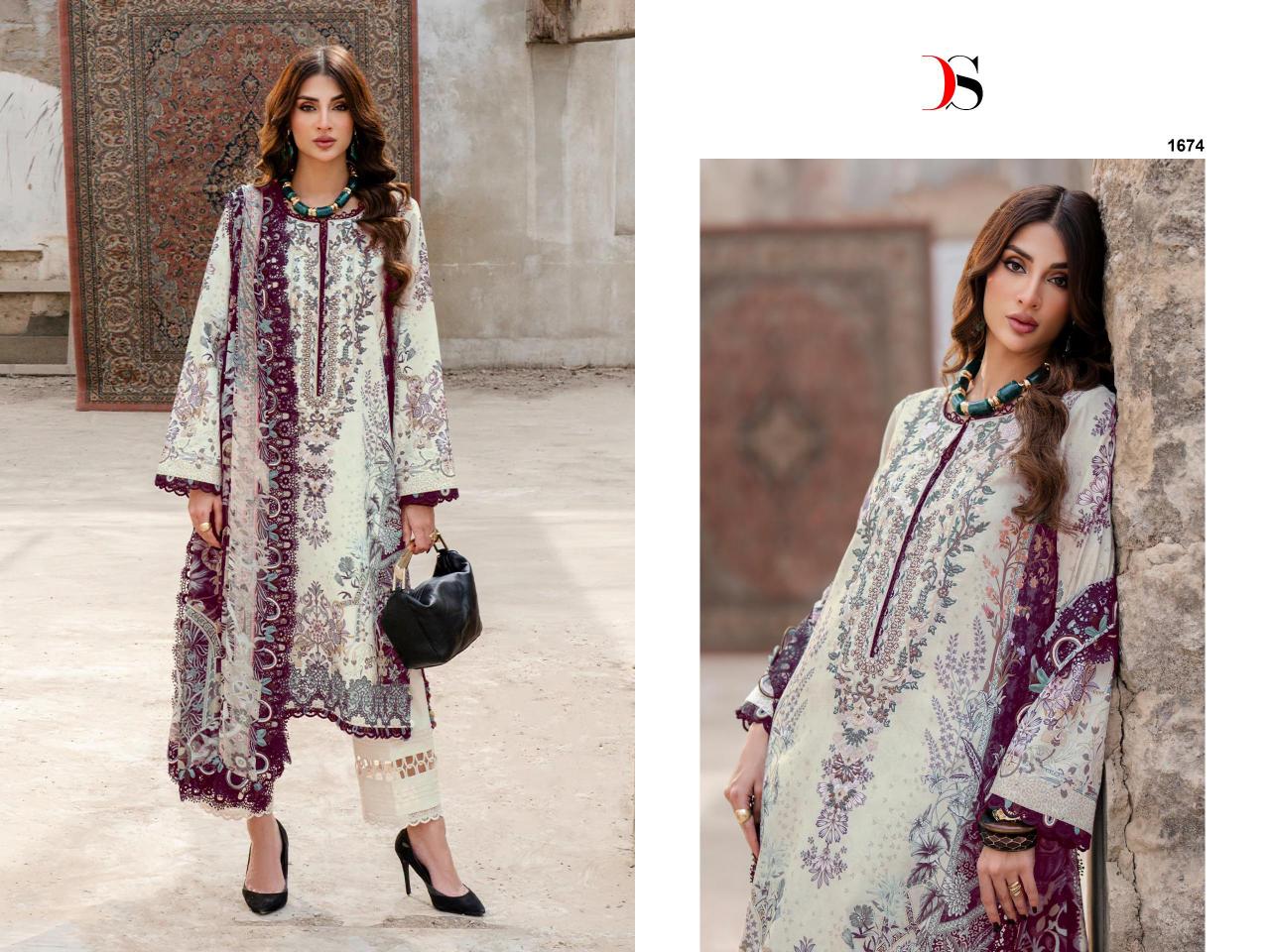 Deepsy Jade Bliss Lawn 25 Vol 4 catalog Cotton Dupatta wholesale pakistani suits in hyderabad