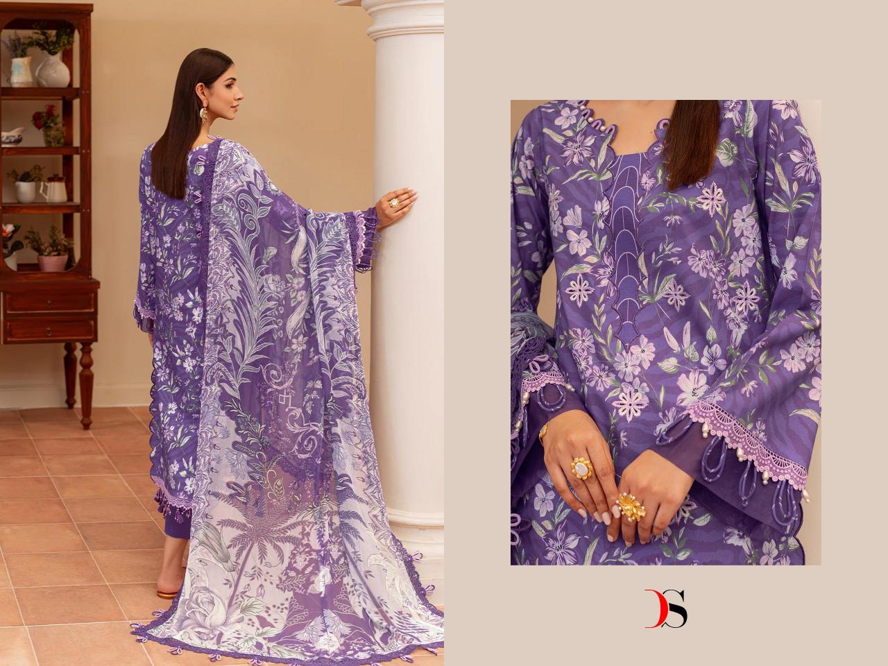 Deepsy Jade Flora vol 3 catalog Chiffon Dupatta pakistani suits in india wholesale