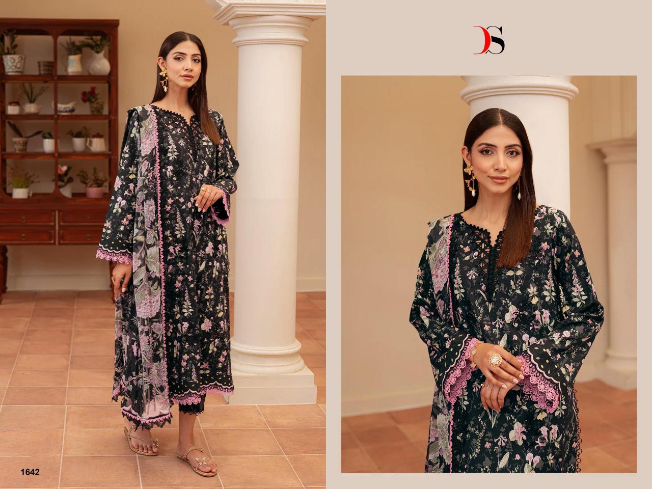 Deepsy Jade Flora vol 3 catalog Cotton Dupatta pakistani suits in delhi wholesale