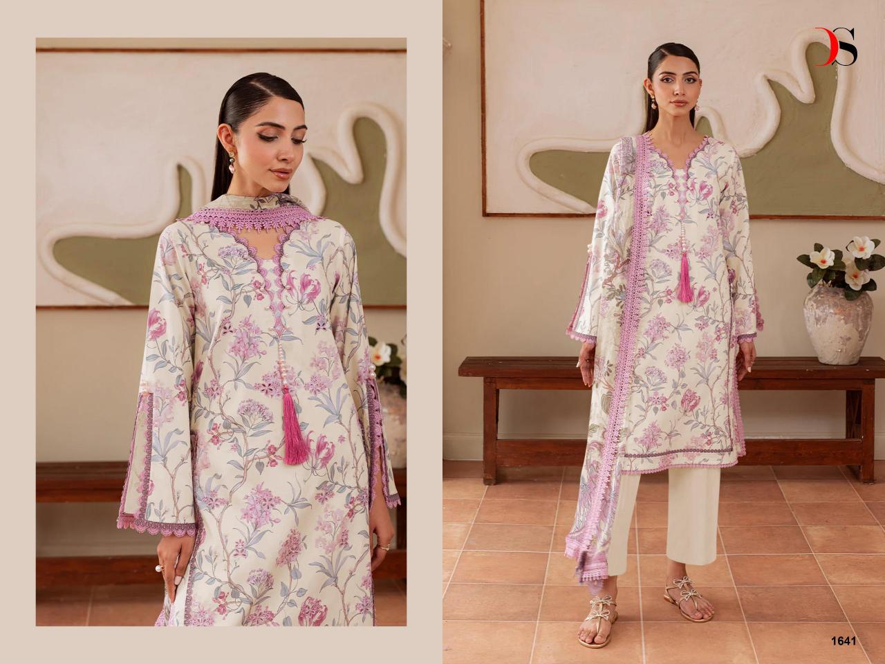 Deepsy Jade Flora vol 3 catalog Cotton Dupatta pakistani suits in delhi wholesale