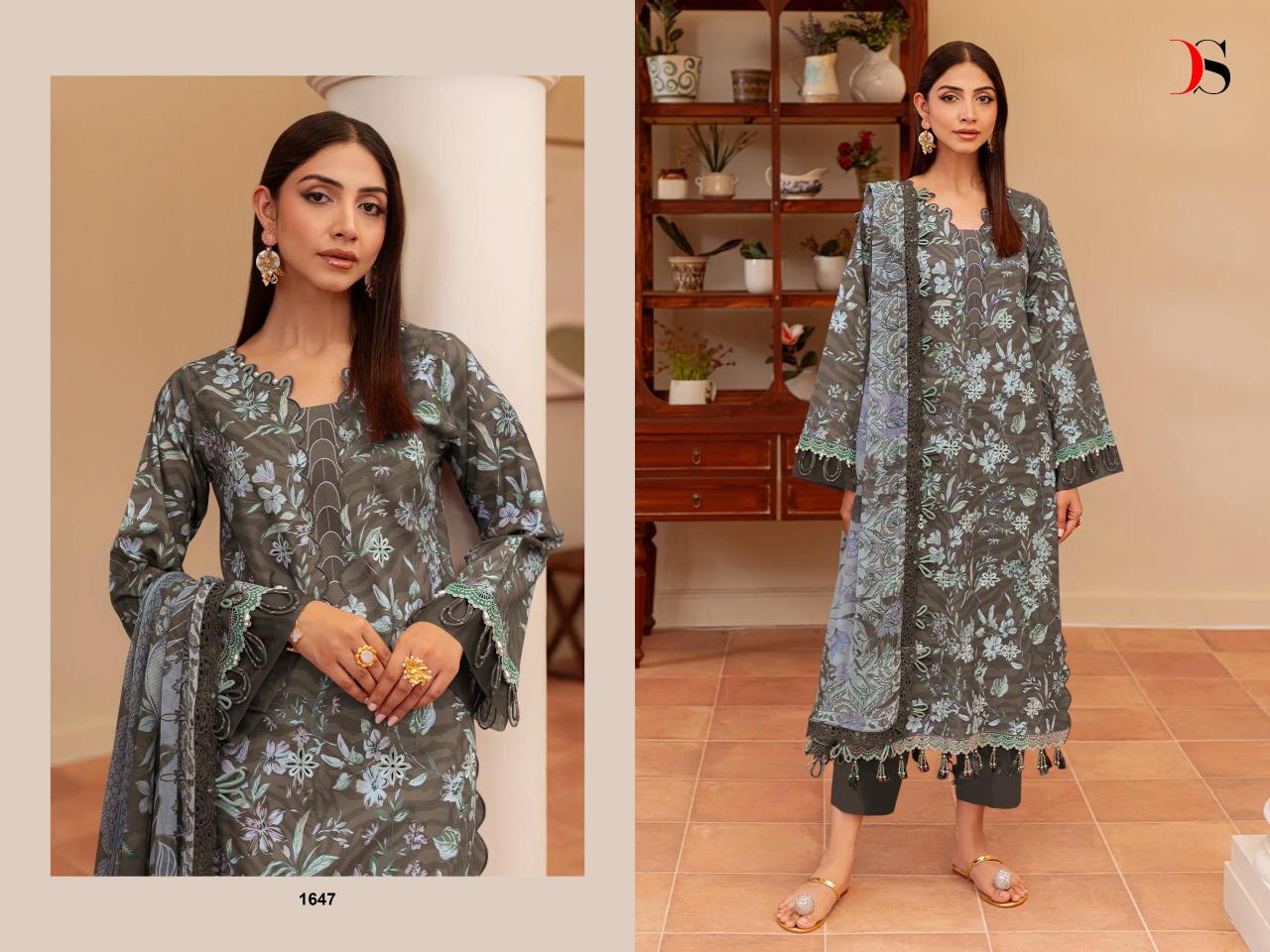 Deepsy Jade Flora vol 3 catalog Cotton Dupatta pakistani suits in delhi wholesale