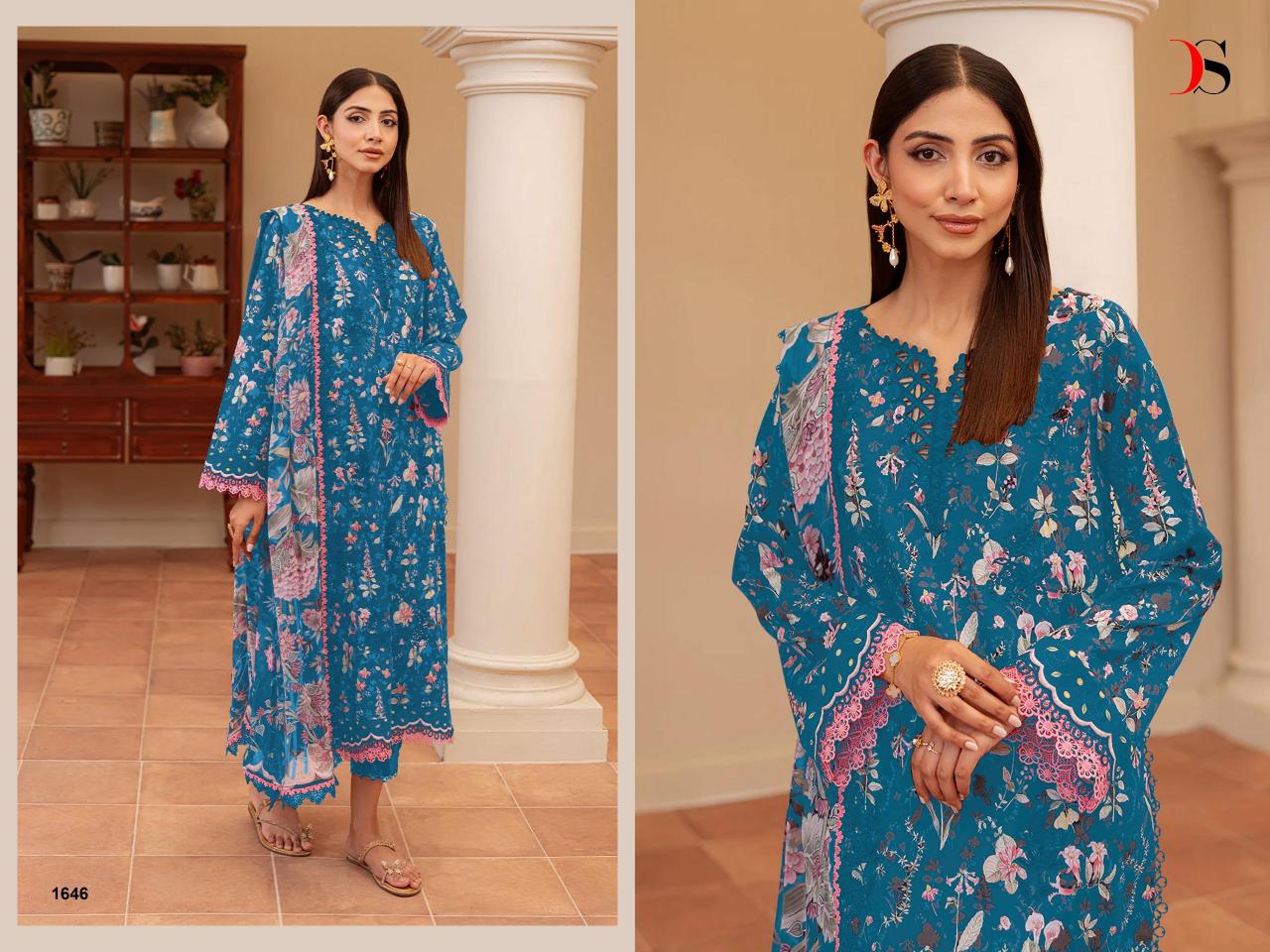 Deepsy Jade Flora vol 3 catalog Cotton Dupatta pakistani suits in delhi wholesale