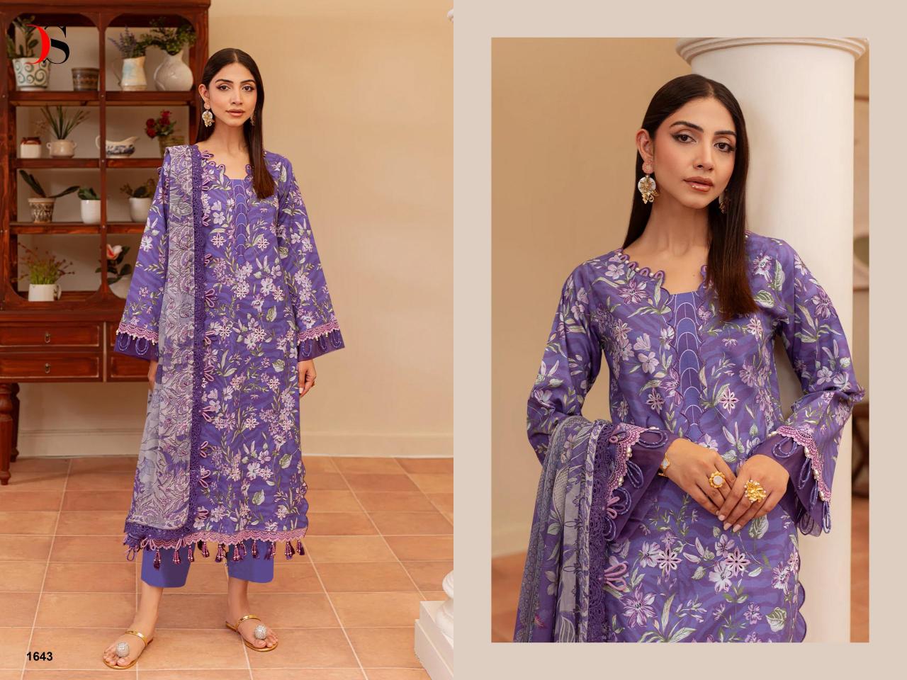 Deepsy Jade Flora vol 3 catalog Cotton Dupatta pakistani suits in delhi wholesale
