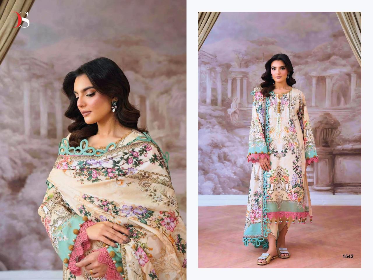 Deepsy Jade Jal Insert Vol 2 catalog Chiffon Dupatta pakistani wholesale suits