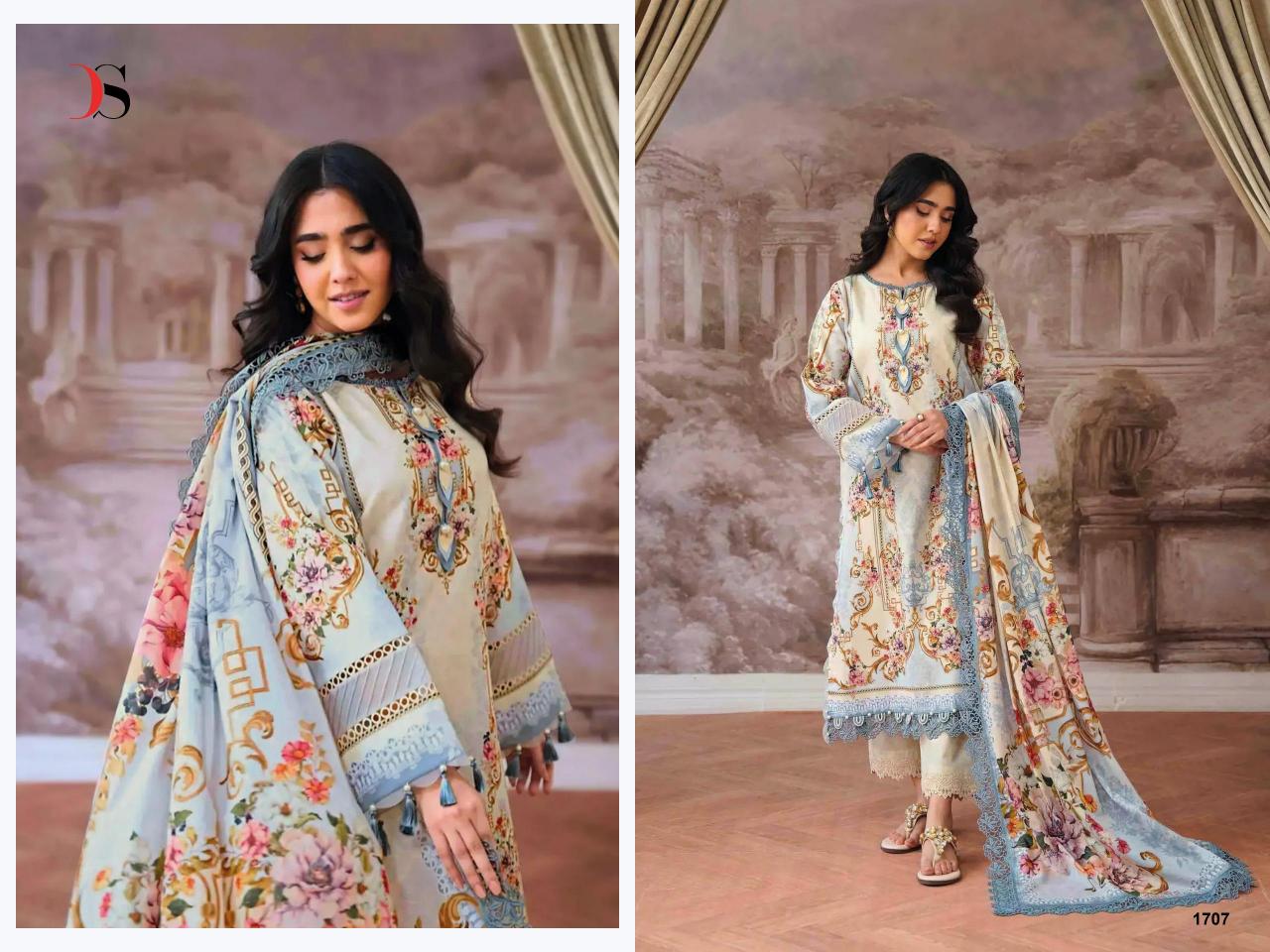 Deepsy Jade Jal Insert Vol 3 catalog Chiffon Dupatta wholesale pakistani designer suits