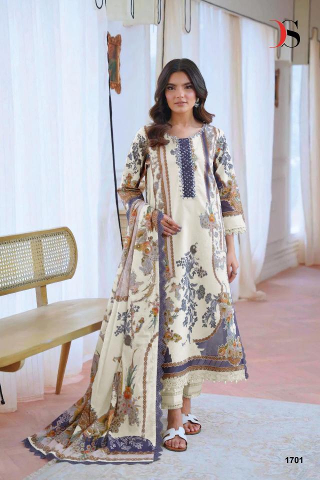 Deepsy Jade Jal Insert Vol 3 catalog Cotton Dupatta pakistani wholesale suits